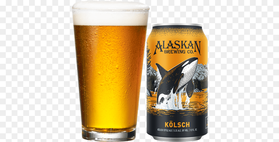 Alaskan Kolsch, Alcohol, Beer, Beverage, Glass Free Transparent Png