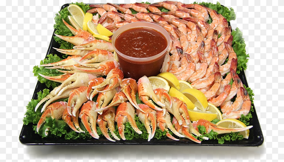 Alaskan Snow Crab And Shrimp Platter Shrimp And Crab Platter, Dish, Food, Food Presentation, Lunch Png