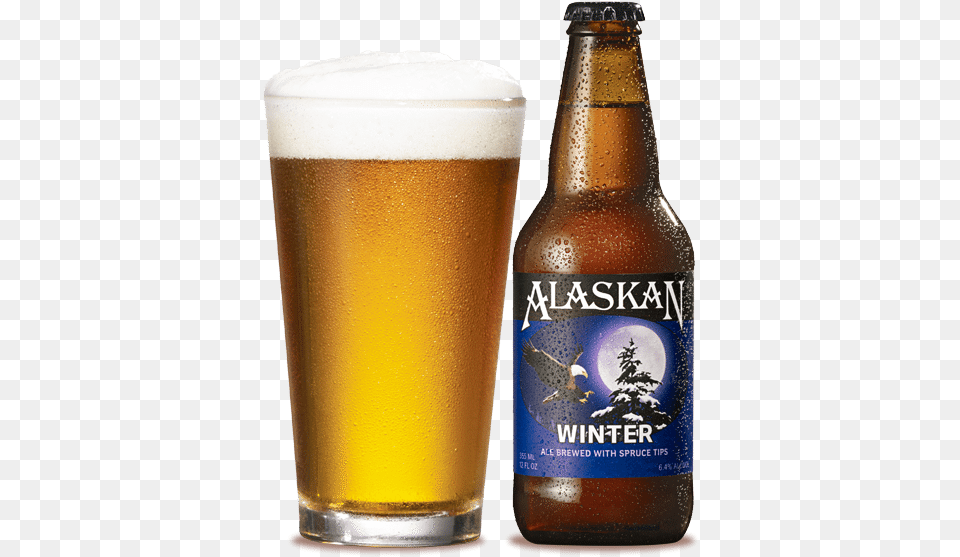 Alaskan Winter Ale, Alcohol, Lager, Beer, Glass Png