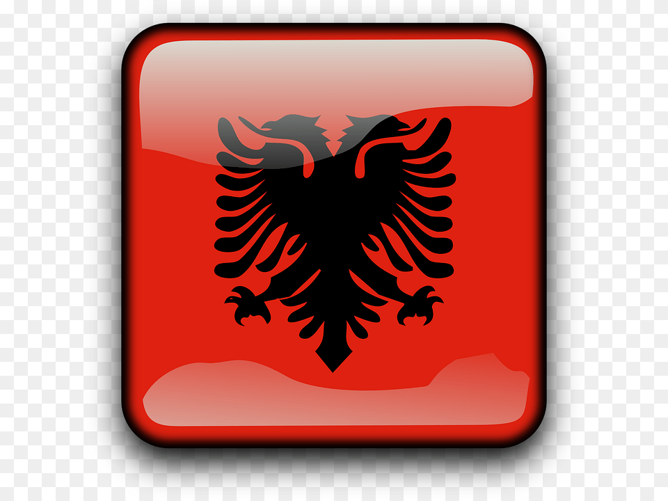 Albania Flag Clipart Gypsy Albanian Flag, Emblem, Symbol Free Transparent Png