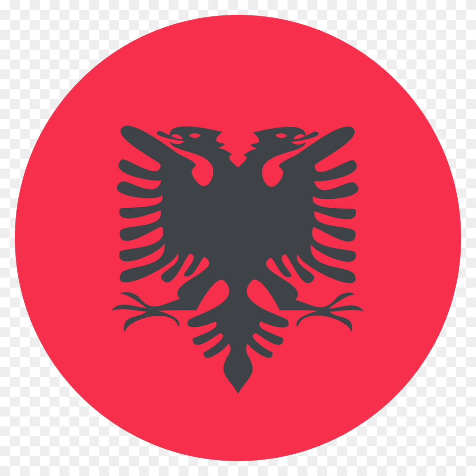 Albania Flag Emoji Clipart, Logo, Emblem, Symbol Free Png