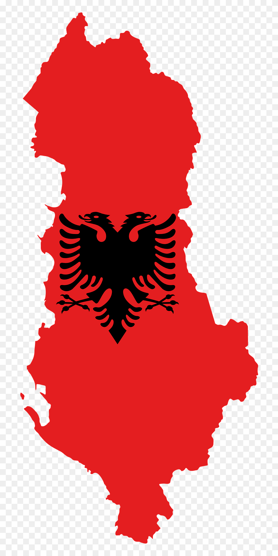 Albania Map Flag Clipart, Logo, Person, Symbol, Emblem Free Png Download