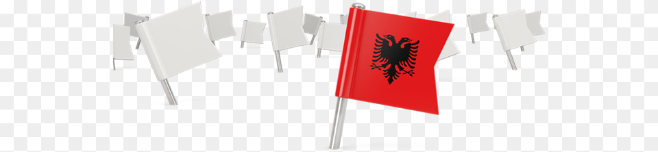 Albanian Flag, Text Free Png