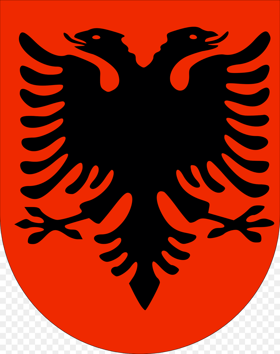 Albaniewapen Clipart, Emblem, Symbol, Logo, Animal Free Png Download