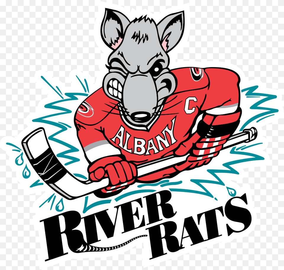 Albany River Rats Logo River Rats Hockey Team, Advertisement, People, Person Png