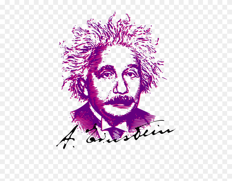 Albert Einstein Albert Einstein, Purple, Person, Face, Head Free Png Download