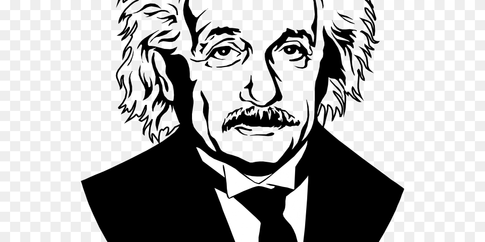 Albert Einstein Clipart Albert Einstein Vector, Accessories, Formal Wear, Stencil, Tie Free Png Download