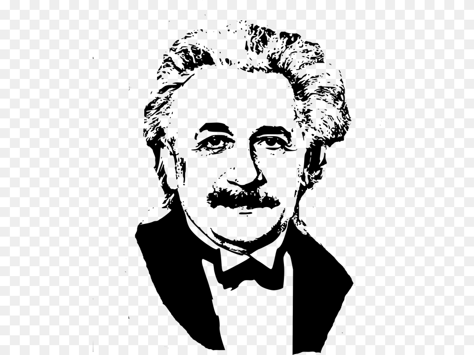 Albert Einstein Edit, Gray Free Transparent Png