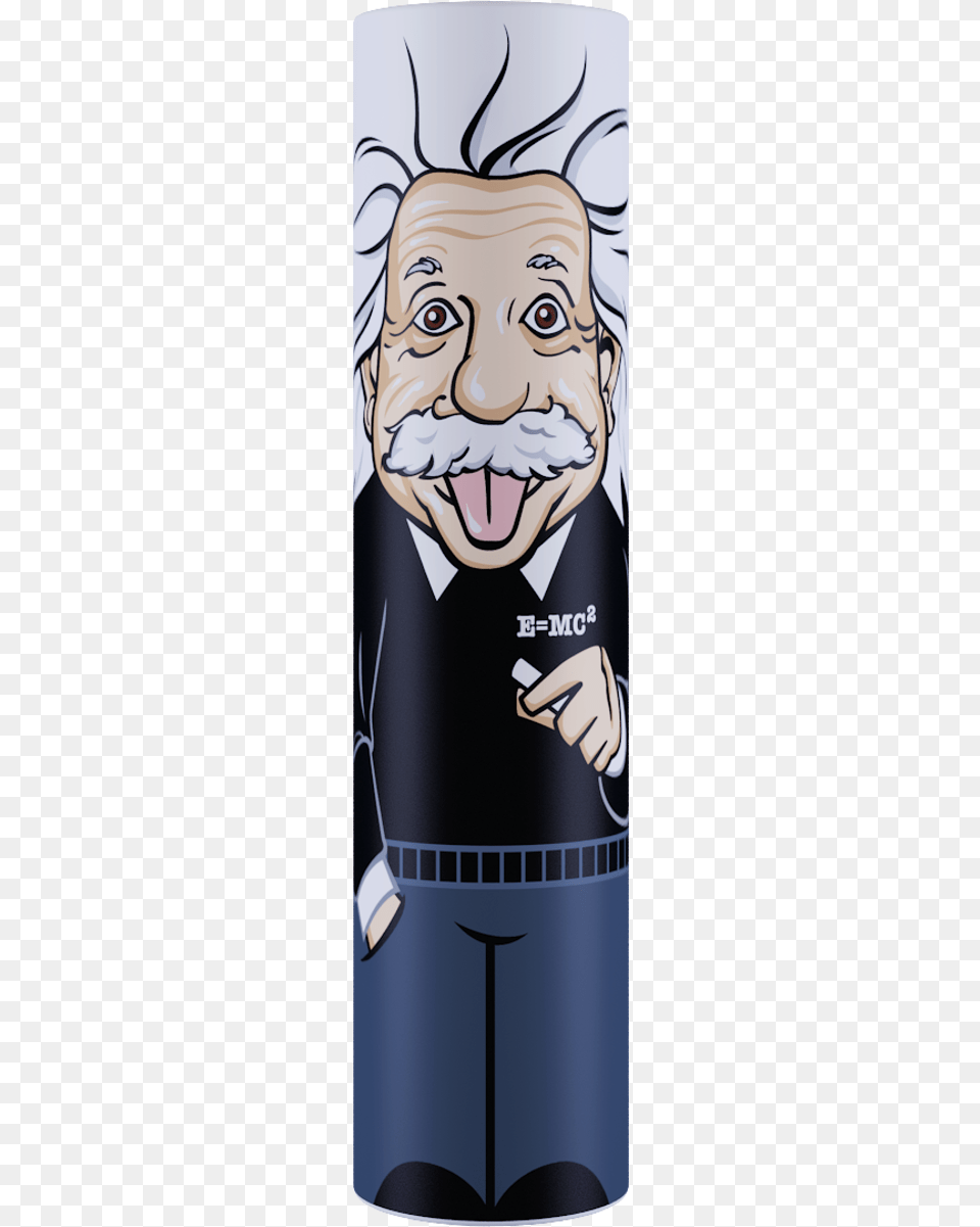 Albert Einstein Legends Mimopowertube 2600mah Cartoon, Book, Comics, Publication, Person Free Transparent Png