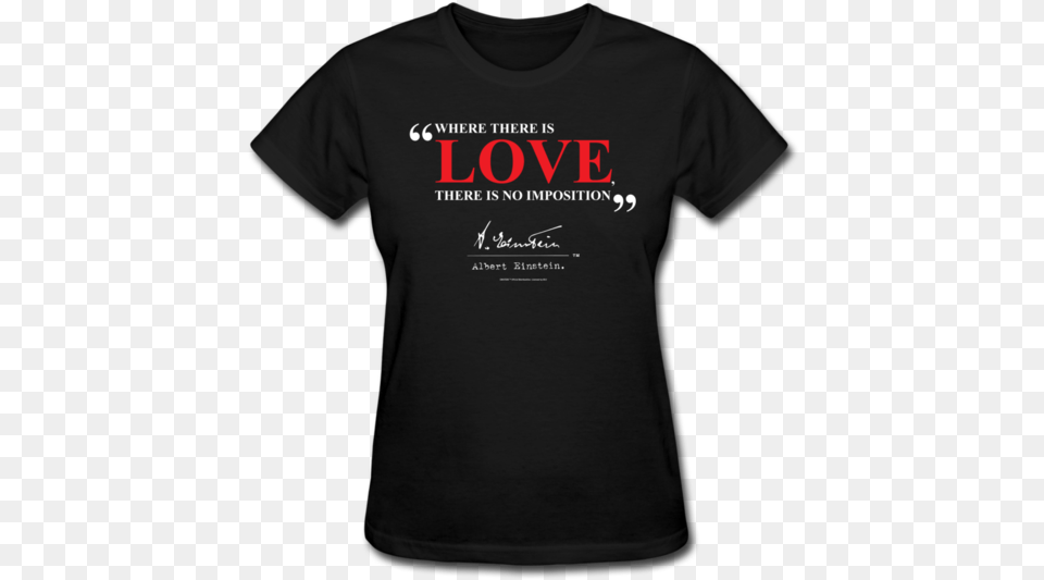 Albert Einstein Love Quote Womens Tee T Shirt, Clothing, T-shirt Free Transparent Png