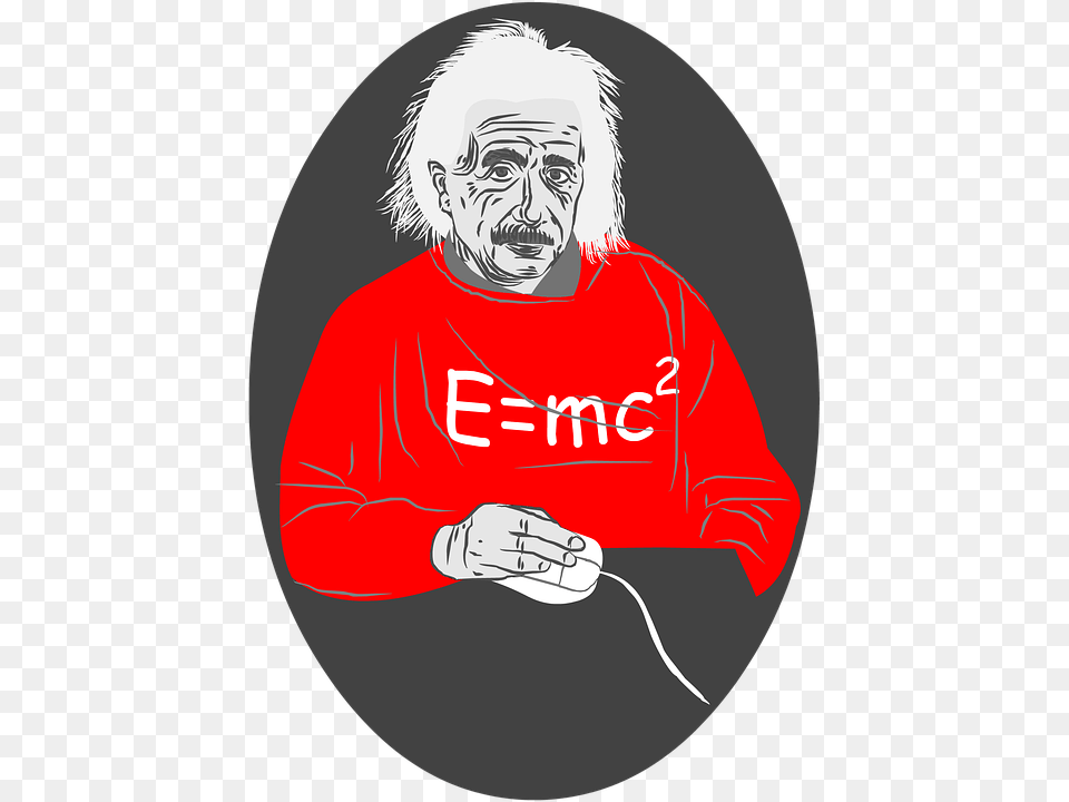 Albert Einstein Mouse White Hair Albert Einstein, Photography, Person, Man, Male Free Png Download