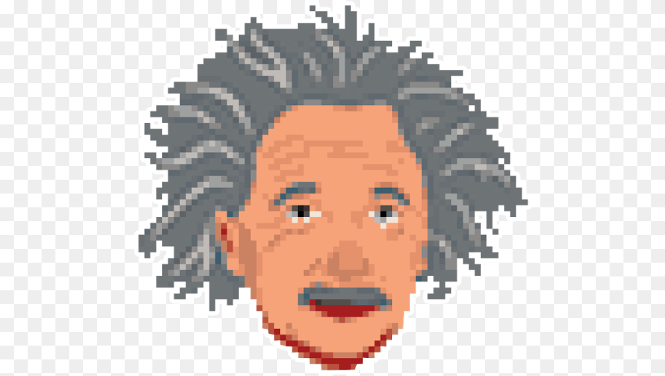 Albert Einstein Never Learned To Swim Cartoon Albert Einstein Transparent, Face, Head, Person, Photography Png Image