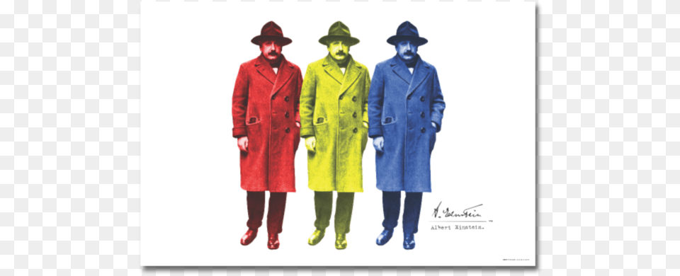 Albert Einstein Pop Art Poster Pop Art Tee, Clothing, Coat, Overcoat, Adult Free Png