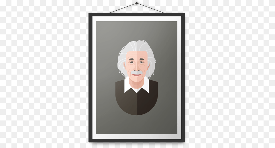Albert Einstein Poster Gandhi, Face, Head, Person, Photography Png