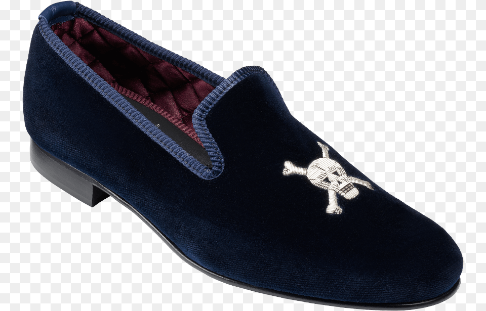 Albert Slipper Skull And Crossbone Slippers, Clothing, Footwear, Shoe, Suede Png Image