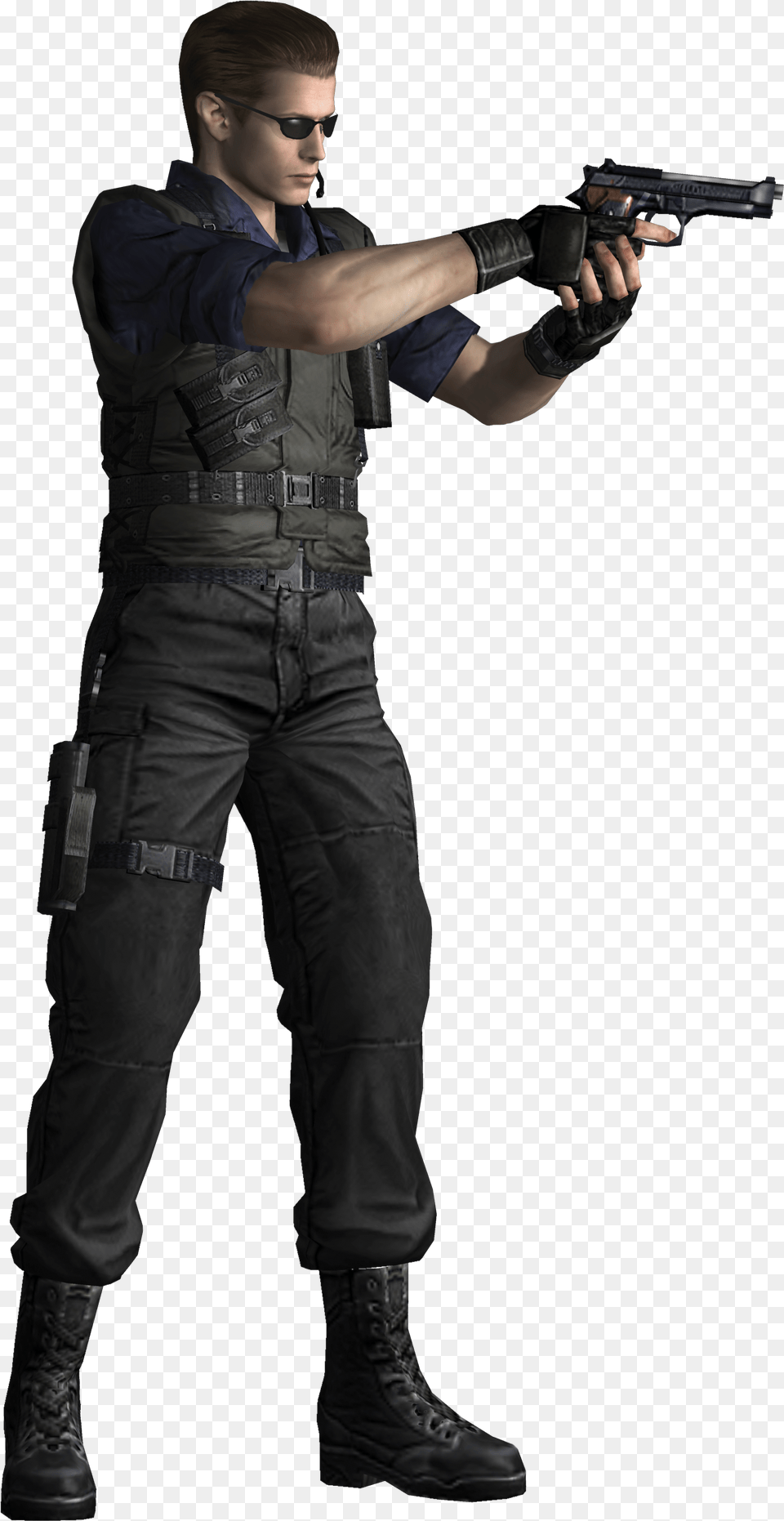 Albert Wesker Resident Evil Remake, Weapon, Handgun, Gun, Firearm Png Image