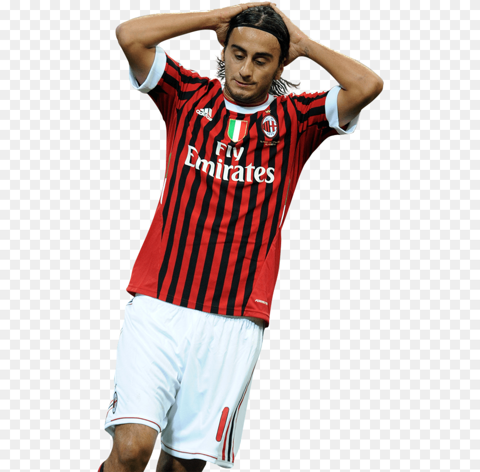 Alberto Aquilani Ac Milan, Shirt, Clothing, Adult, Person Png