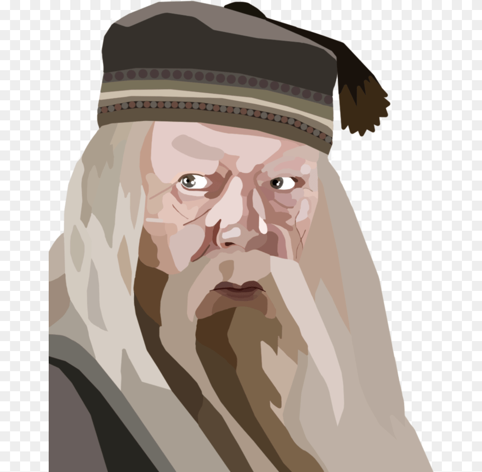 Albus Dumbledore Digital Painting By Whovianpoprocks Professor Albus Dumbledore, Portrait, Photography, Person, Head Png Image