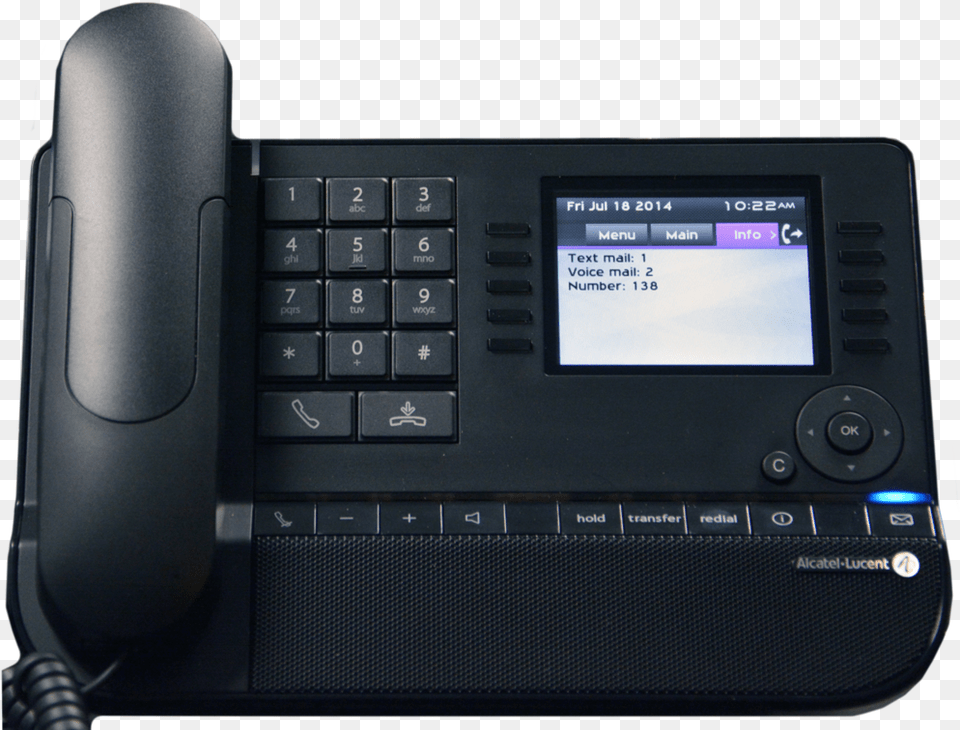 Alcatel Lucent 8068 Telephone With Color Display Showing Electronics, Phone, Mobile Phone, Dial Telephone Free Png