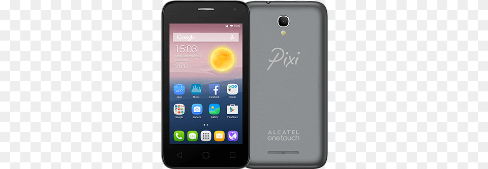 Alcatel Pixi First 4024d Dual Sim 3g Metallic Silver, Electronics, Mobile Phone, Phone Png Image
