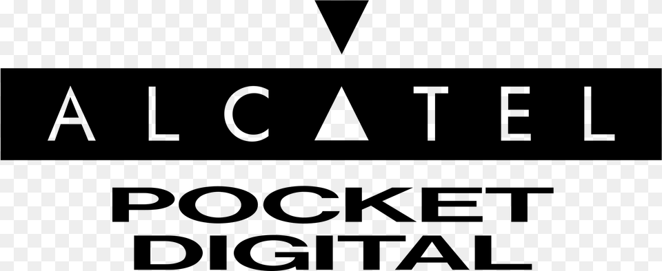 Alcatel Pocket Digital Logo Transparent Alcatel, Gray Free Png