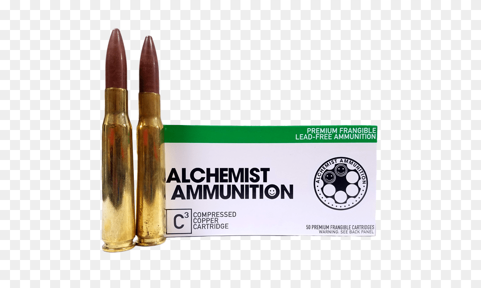 Alchemist Ammunition Bmg Gr Frangible, Weapon, Bullet Free Png Download