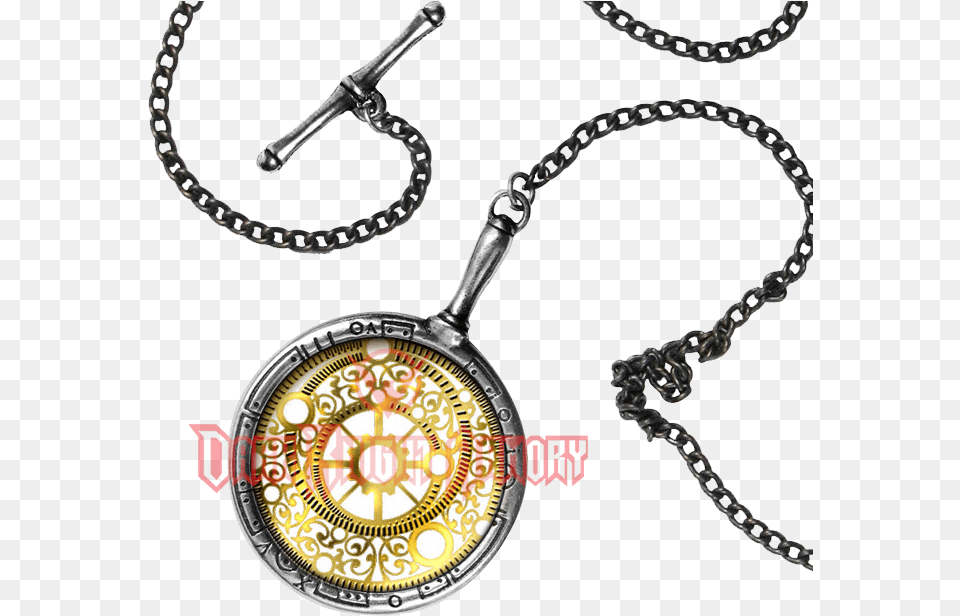 Alchemy Of England Ep2 Ddukes Polarising Monocle Pewter, Compass, Accessories, Jewelry, Necklace Png