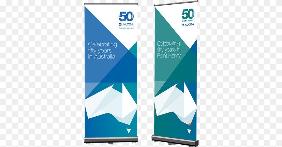 Alcoa 50 Year Branding Pull Up Banner Mockup, Advertisement, Poster Free Png Download