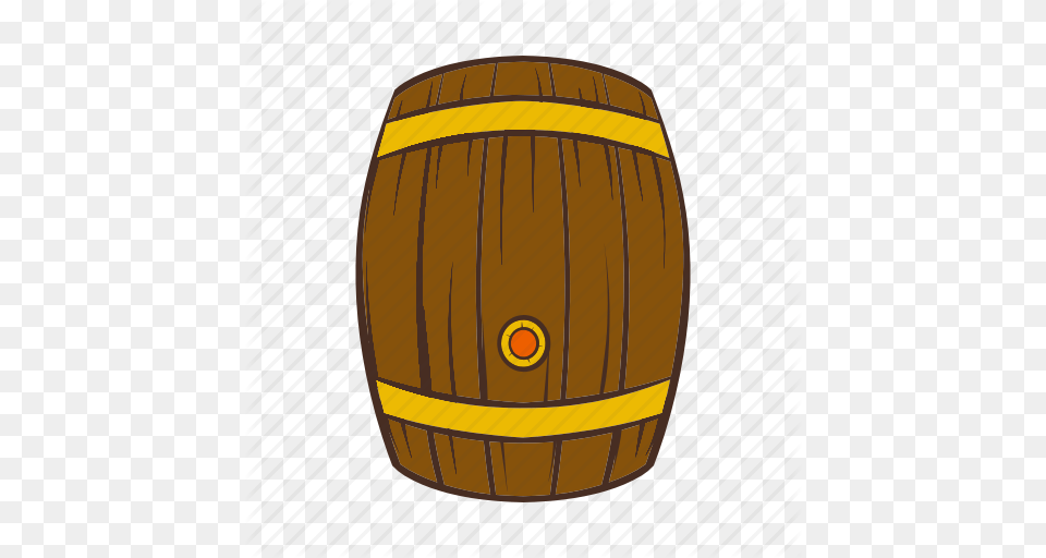 Alcohol Barrel Beer Cartoon Keg Old Wooden Icon Free Png