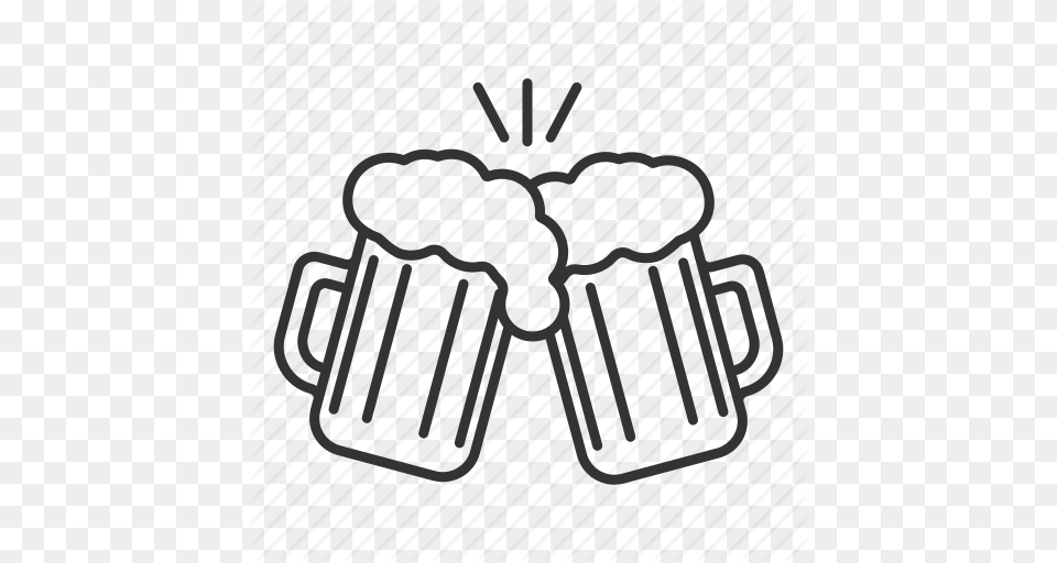 Alcohol Beer Beer Mug Cheers Ele Glass Toast Icon, Drum, Musical Instrument, Percussion, Clothing Png Image