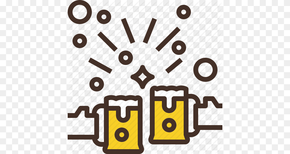 Alcohol Beer Cheers Drink Party Icon, Number, Symbol, Text Free Png Download