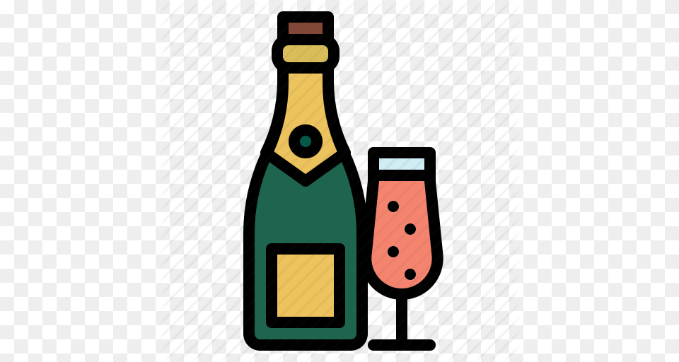 Alcohol Champagne Cheers Event Party Wine Icon, Beverage, Bottle, Liquor, Wine Bottle Free Png Download
