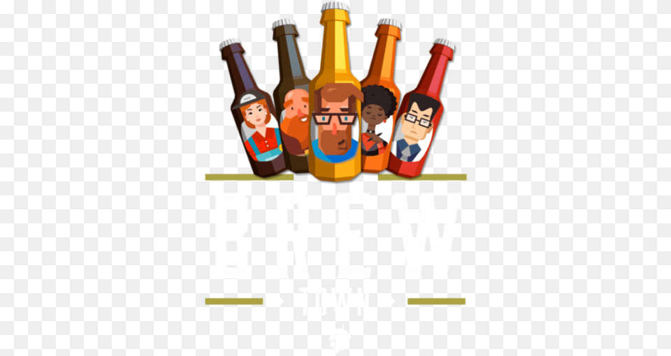Alcohol Clipart Craft Beer Bottle Beer, Liquor, Beer Bottle, Beverage, Head Free Transparent Png