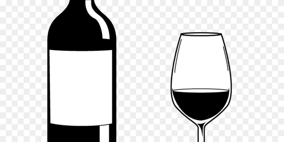 Alcohol Clipart Outline, Beverage, Bottle, Glass, Liquor Png