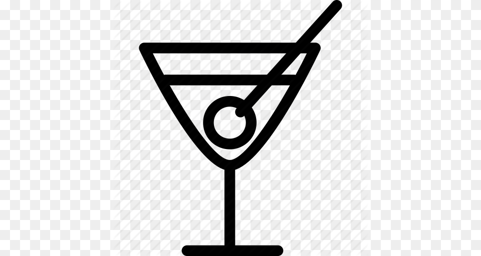 Alcohol Cocktail Cocktail Glass Drinks Glass Line Icon Wine Icon, Beverage, Martini Png