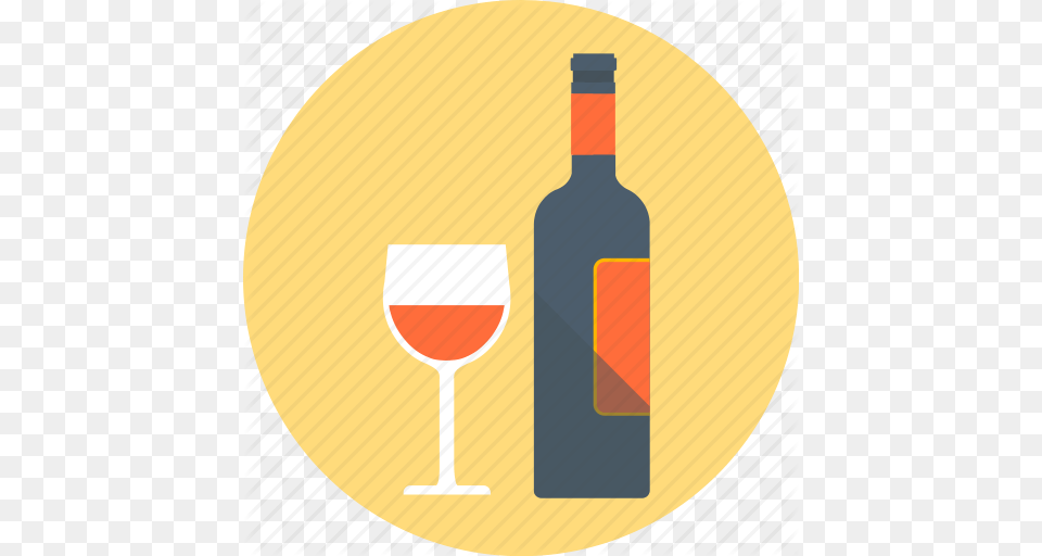 Alcohol Drink Glass Red Wine Wine Icon, Wine Bottle, Liquor, Bottle, Beverage Png Image