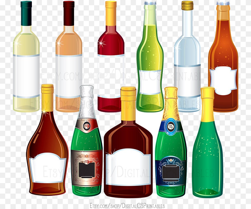 Alcohol Il Fullxfull Has Version Clipart Transparent Clip Art, Beverage, Bottle, Liquor, Wine Free Png