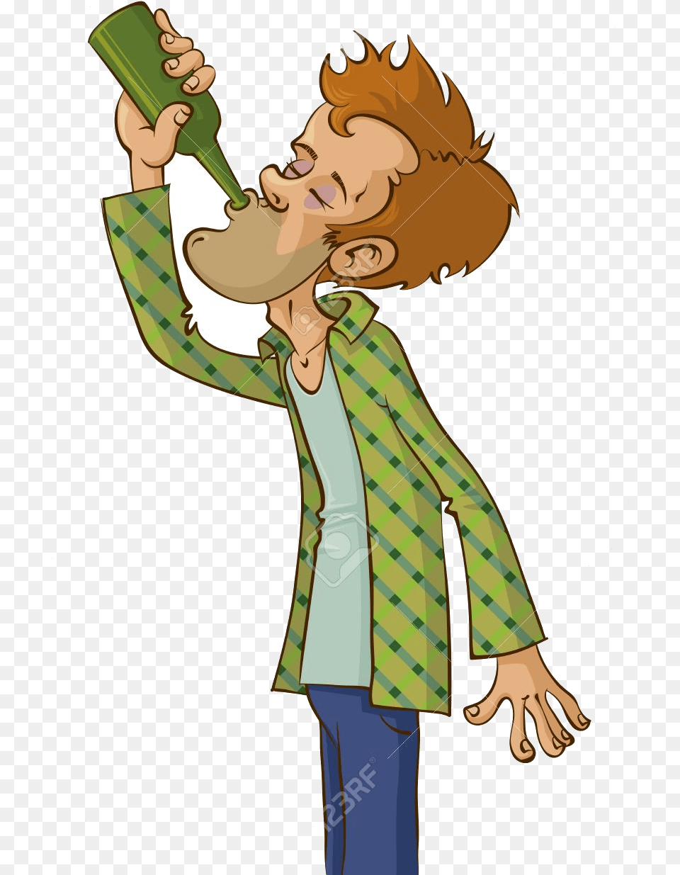 Alcohol Man Drinking From Green Bottle Royalty Drinking Alcohol Clipart, Adult, Female, Person, Woman Png