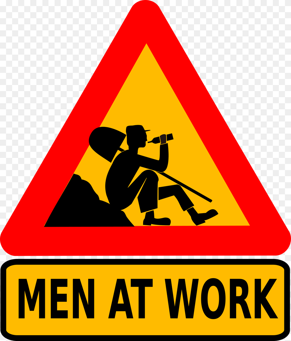 Alcoholism Break Drinking Funny Humor Warning Men At Work Design, Sign, Symbol, Road Sign, Adult Png Image