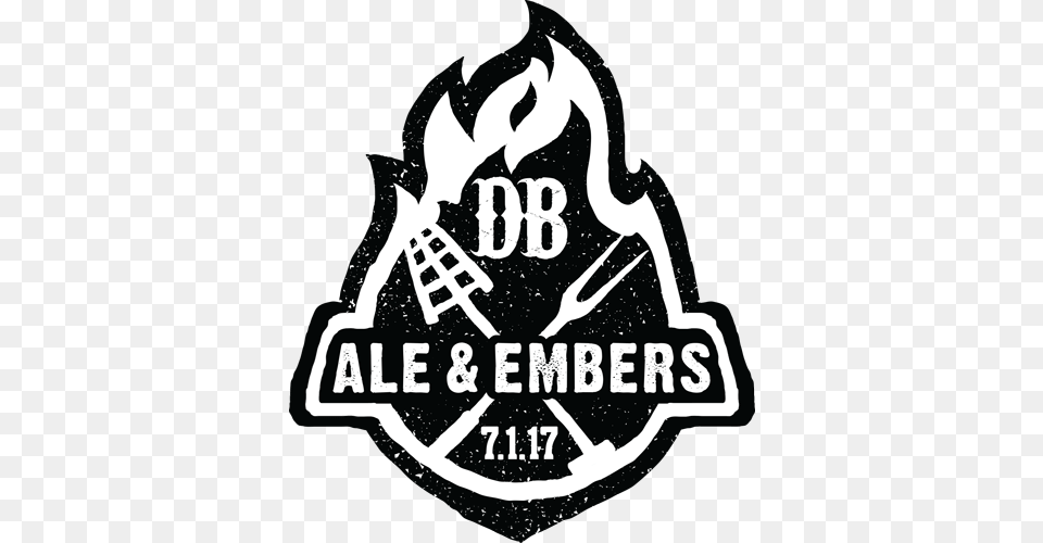 Ale And Embers Devils Backbone Brewing Basecamp Beer, Logo, Emblem, Symbol, Person Free Transparent Png