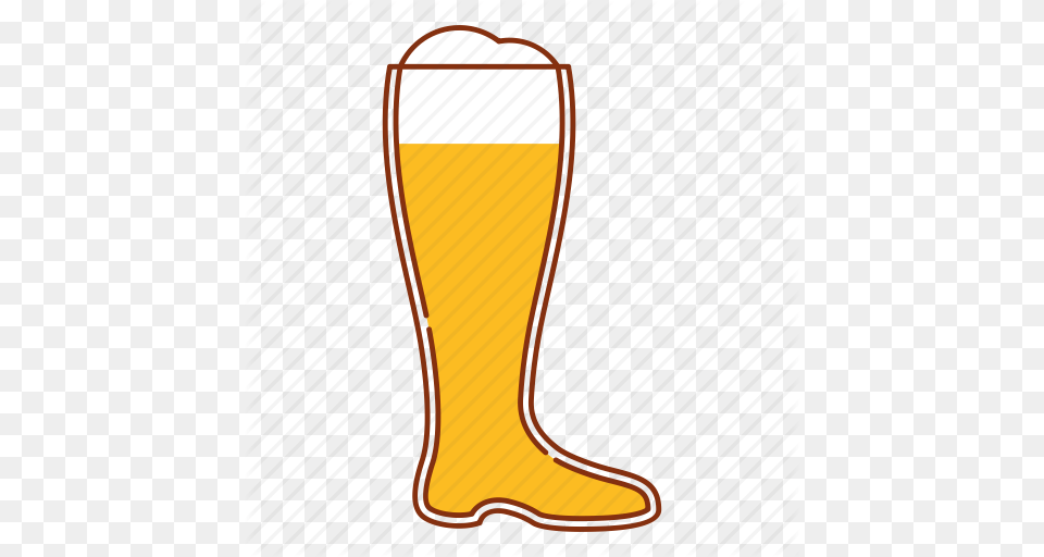 Ale Beer Boot Brew Drink Glass Icon, Alcohol, Beverage, Clothing, Footwear Png