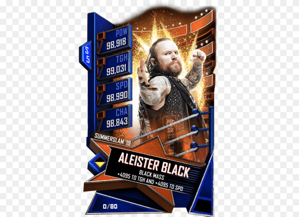 Aleister Black, Advertisement, Poster, Adult, Male Png