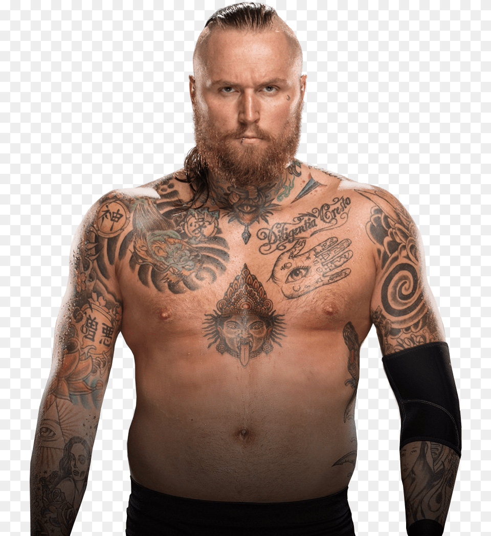 Aleister Black Nxt Championship Aleister Black, Person, Skin, Tattoo, Adult Png