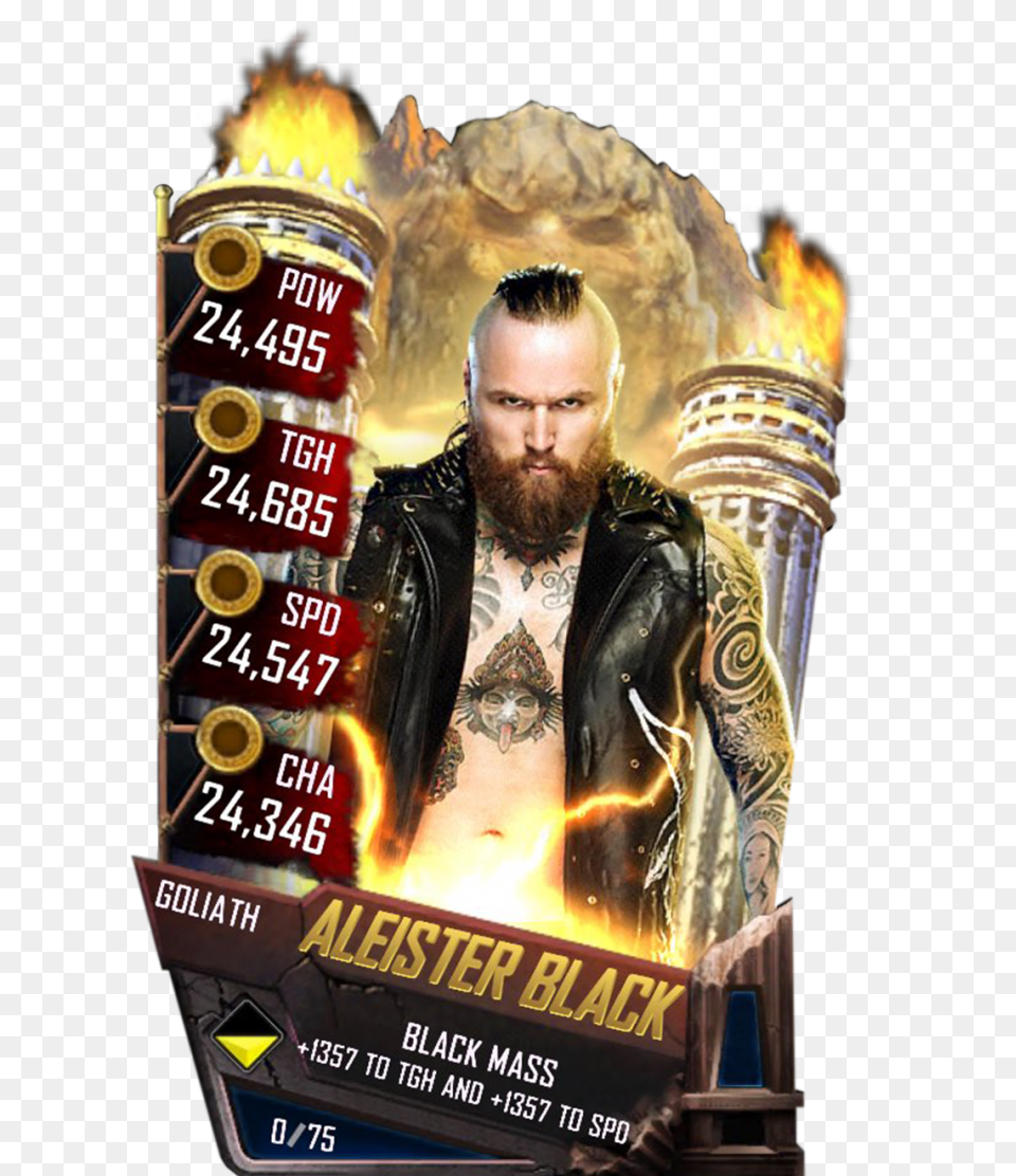 Aleisterblack S4 20 Goliath Wwe Supercard Goliath Cards, Adult, Person, Man, Male Free Png Download