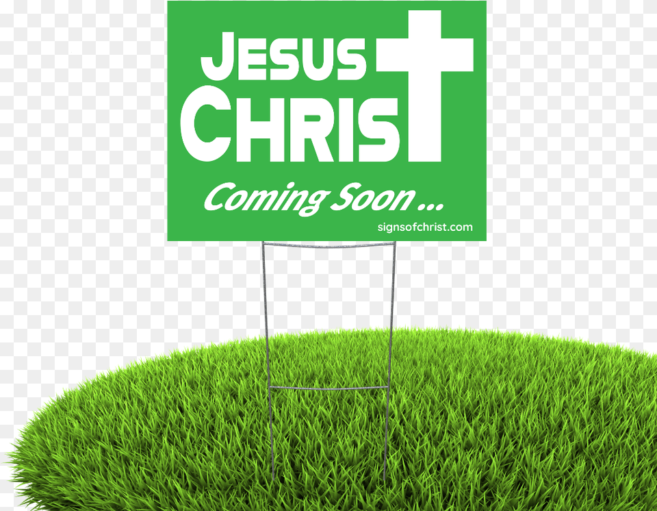 Alert Jesus Is Coming Soon Lawn, Grass, Green, Moss, Plant Free Transparent Png