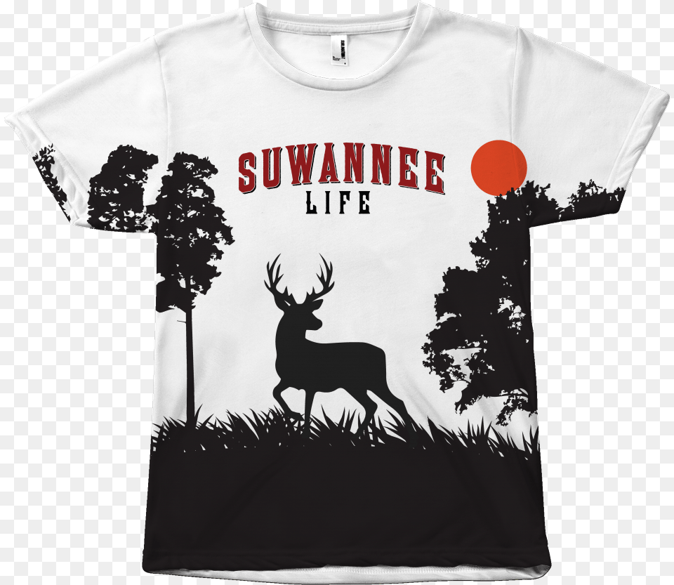 Alert Whitetail Deer Tshirt Fundacja Firmy Rodzinne, Animal, Clothing, Mammal, T-shirt Free Png