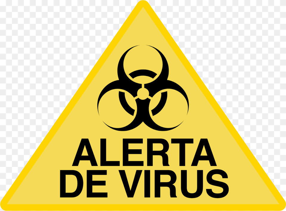 Alerta De Virus Virus Detected, Sign, Symbol, Road Sign Free Transparent Png