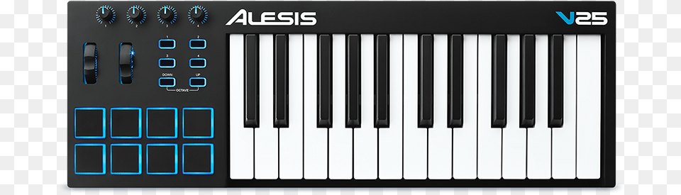 Alesis 25 Midi Controller, Keyboard, Musical Instrument, Piano Free Transparent Png