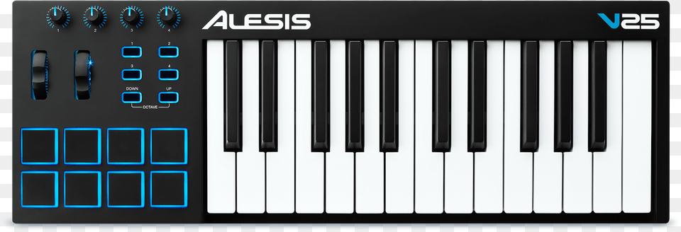 Alesis 25 Midi Controller, Keyboard, Musical Instrument, Piano Free Png Download