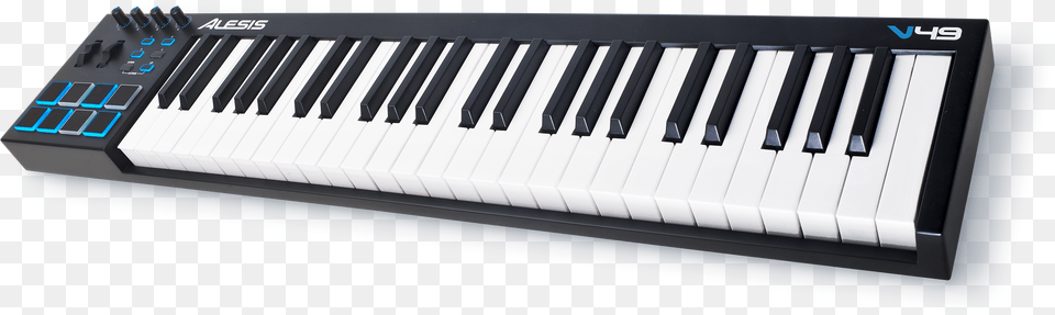 Alesis 49 Key Midi Keyboard, Musical Instrument, Piano Png